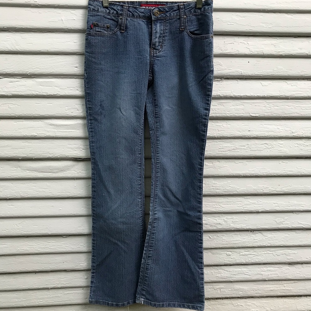 Vintage Zana Di distressed boot-cut jeans size 1